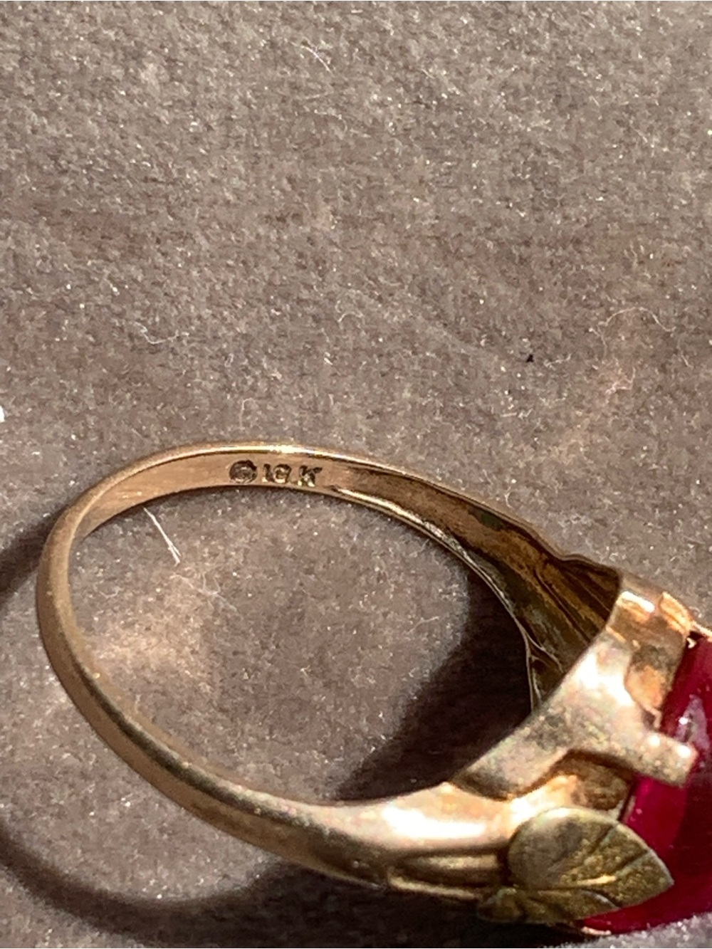 10k vintage ruby ring - Picture 8 of 11